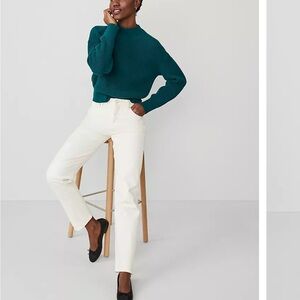 Ann Taylor the straight Cream Jeans